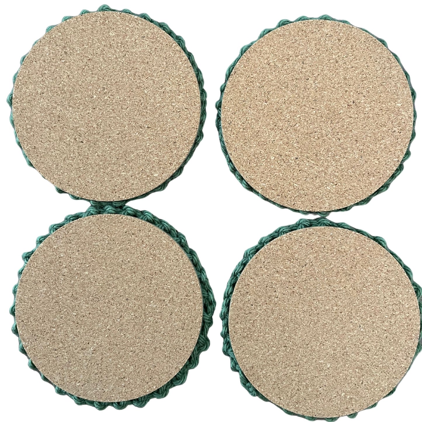 4-inch Crochet Boho Coasters (Set of 4)