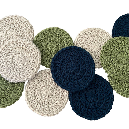 4-inch Crochet Boho Coasters (Set of 4)