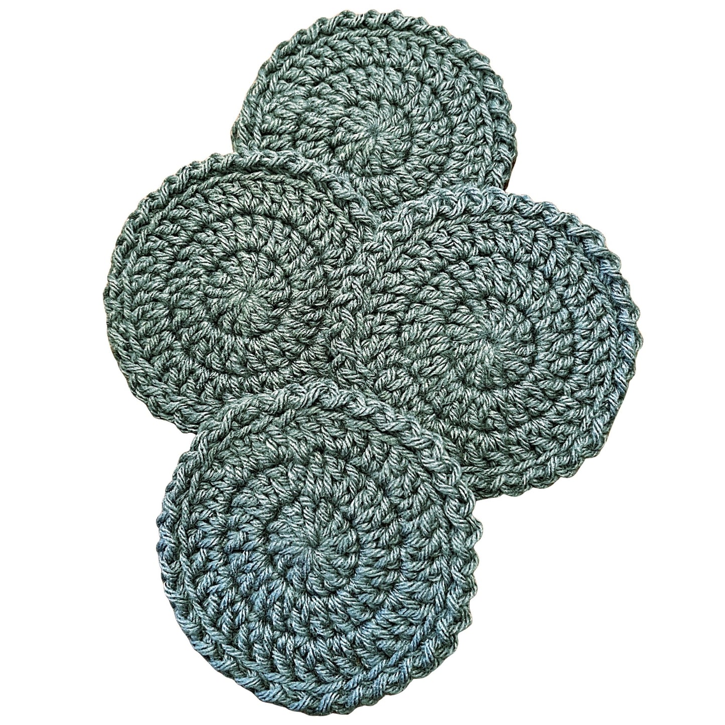 4-inch Crochet Boho Coasters (Set of 4)