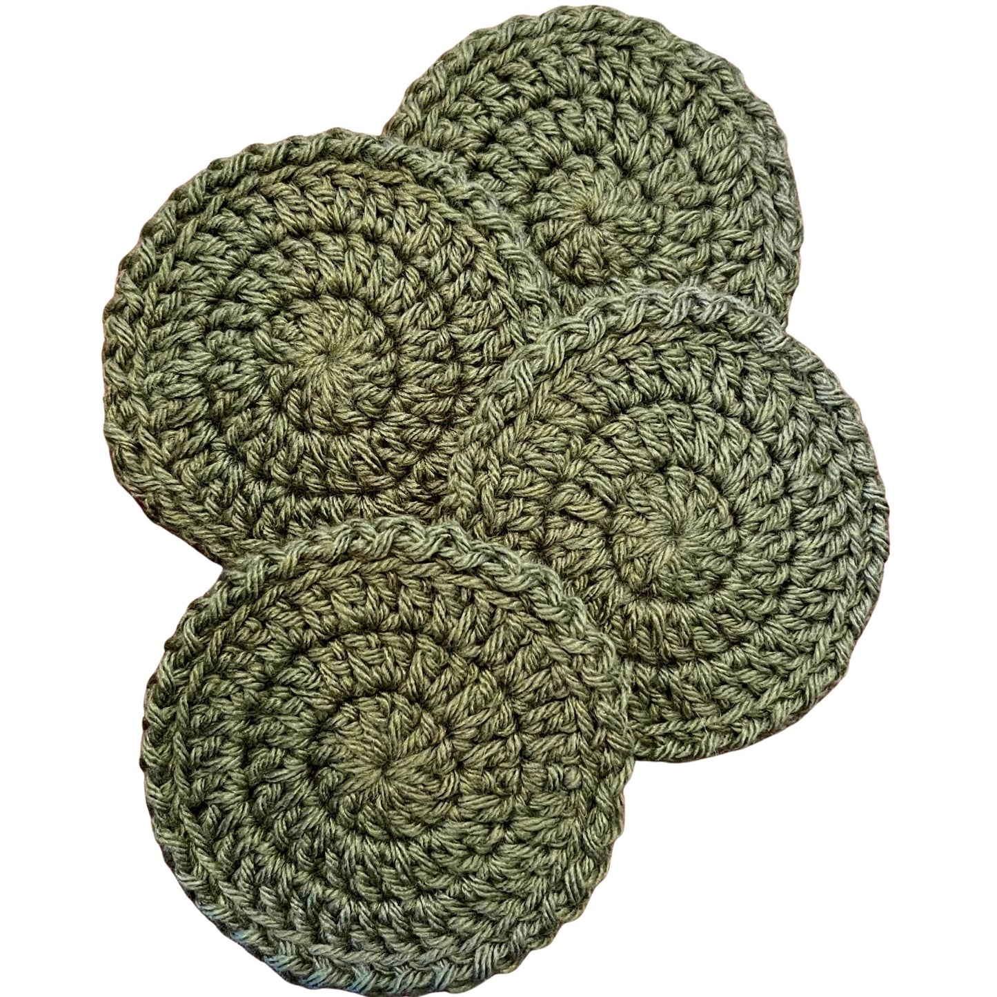 4-inch Crochet Boho Coasters (Set of 4)