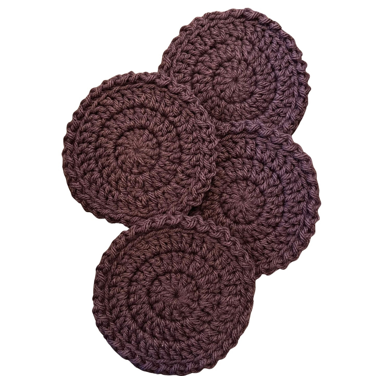 4-inch Crochet Boho Coasters (Set of 4)