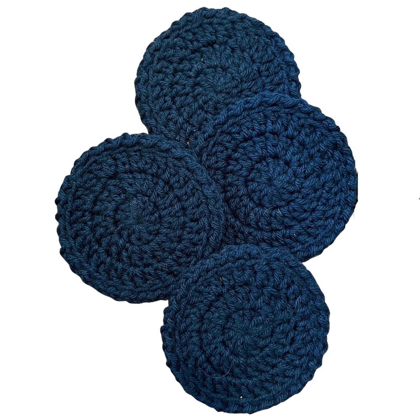 4-inch Crochet Boho Coasters (Set of 4)