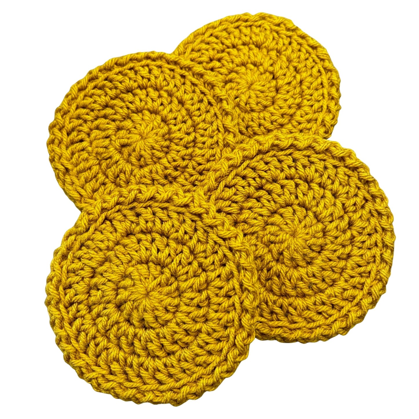 4-inch Crochet Boho Coasters (Set of 4)